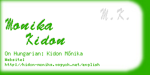 monika kidon business card